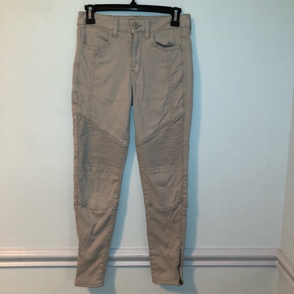 American Eagle Outfitters Gray Hi-Rise Jeggings Size 4